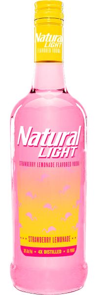 Picture of Natural Light Strawberry Lemonade Flavored Vodka
