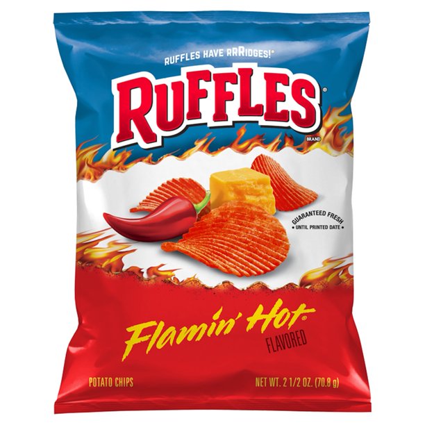 Cloud 9 Liquor. Ruffles Flamin Hot Flavored Potato Chips