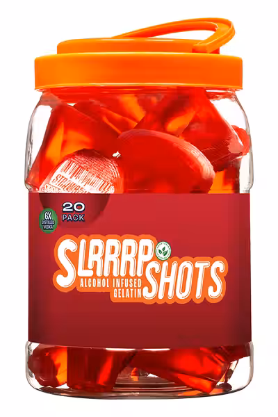 Picture of Slrrrp Alcohol-Infused Gelatin Shots - Strawberry Slammer