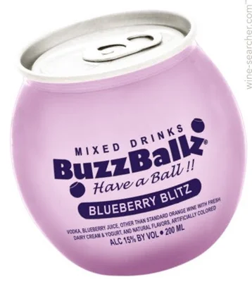 Cloud 9 Liquor. Buzz Ballz Blueberry Blitz Liqueur